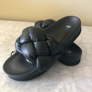 H&M Braided Slides